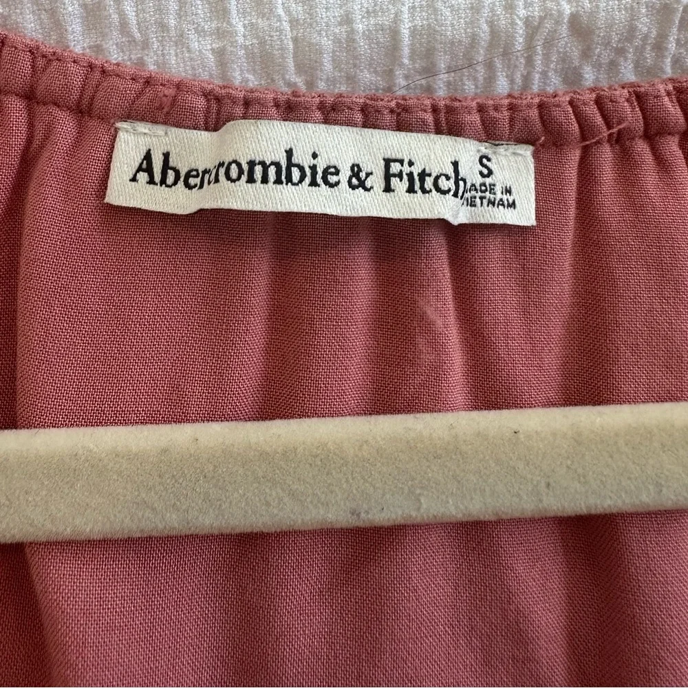Abercrombie & Fitch Tie-Front Linen Top - Picture 4 of 5